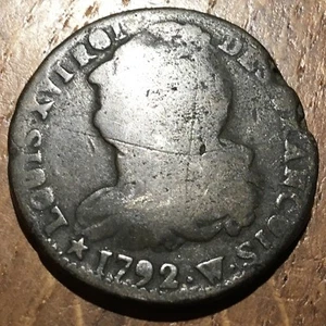 PIECE DE 2 SOLS DE LOUIS XVI 1792 W (312)  - Imagen 1 de 2