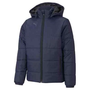 Puma Boys Girls teamLIGA Jacket Coat Winter Padded Thick Warm Hooded Junior 5-14 - Picture 1 of 2