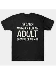 Funny Graphic Tee Men's Humorous Summer Casual T-Shirt Trendy Cotton Tops S - Picture 1 of 1