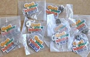 10x SEGA Mega Drive Pin Get Your Kicks Metal Promotional Game Badge VERY RARE - Picture 1 of 3