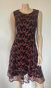 LIZ JORDAN Limited Edition (14) Black Dress NWT Sleeveless, Soft flowy Mesh - Picture 1 of 10