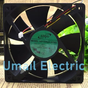 1PC ADDA AD1224UX-A73GL 12025 12CM 24V 0.25A 3-wire Inverter Fan Fast Ship - Picture 1 of 6