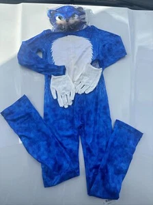 Sonic Face Mask And The Jumpsuit NUEVO de Japón 4/7 años de antigüedad - Imagen 1 de 3