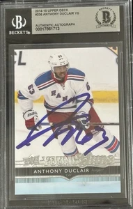 Anthony Duclair Signed 2014-15 UD Young Guns RC #236 BAS Beckett Autograph Card - Picture 1 of 2