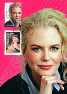 2009 Nicole Kidman in Moulin Rouge POSTCARD Maxicard Cancelled in Melbourne - Picture 1 of 2
