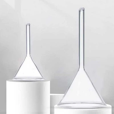 40mm - 150mm Glass Funnel with Short Stem Transparent Laboratory Glassware - Image 1 of 4