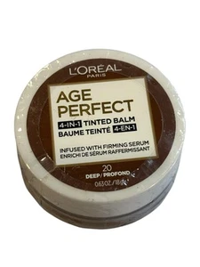 L'Oreal Paris AGE PERFECT 4-in-1 Tinted Balm 20 Deep .63 oz New Sealed - Picture 1 of 2