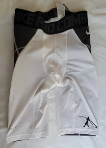 Nike Pro Combat Padded Compression Shorts Dri-Fit Men's MEDIUM M White NEW - Picture 1 of 11