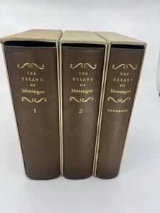 The Essays of Montaigne - 3 Volumes Complete (1946, Heritage Press) - Slipcase - Picture 1 of 8