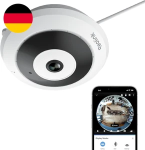 Reolink 6MP WLAN Überwachungskamera Innen, 360° Blick Panorama Fisheye Kamera Mi - Bild 1 von 12