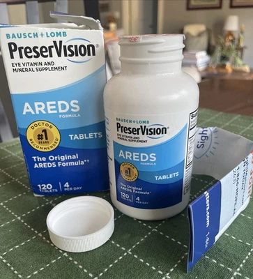 NUEVA caja envejecida BAUSCH + LOMB AREDS FÓRMULA ORIGINAL 120 PESTAÑAS CADUCIDAD 10/25 Foto 1 de 4