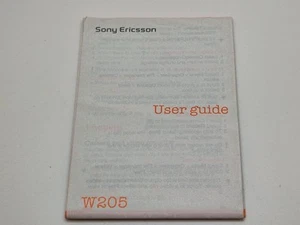 New Old Stock Sony Ericsson W205 English User Manual Guide UK3POST - Zdjęcie 1 z 4