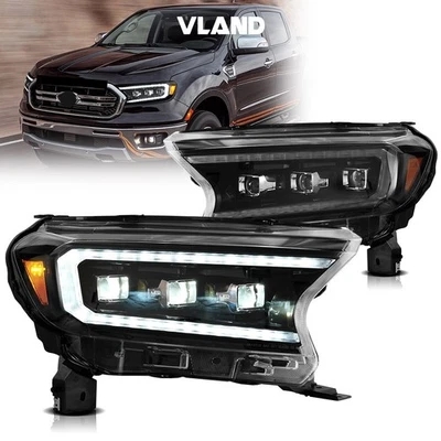 Faros LED VLAND para Ford Ranger 2015-2022 LED DRL con intermitente secuencial Foto 1 de 4