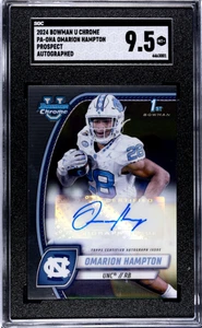 Bowman U 2024 cromo Omarion Hampton Pros. Coche. SGC 9,5 - Imagen 1 de 2