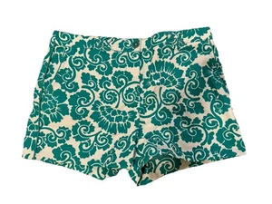 TORY BURCH Shorts grün Paisleymuster mit Taschen und Reißverschluss Größe 4 - Bild 1 von 3