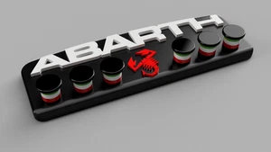 PORTACHIAVI DA PARETE ABARTH CON 6 OCCHIELLI – PERFETTO PER GARAGE O STANZA - Foto 1 di 6