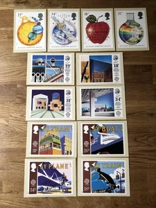 PHQ Postcards 3 Sets 1987 Isaac Newton, 1987 British Architects, 1988 Transport - Picture 1 of 16