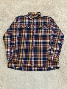 Patagonia Herren Langarm Fjord Flanell Hemd Gr. Medium blau gelb - Bild 1 von 4