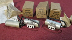 NOS 1936-1952 Mopar, Hudson K/F, Packard, Willys ignition condenser lot of 3 - Picture 1 of 3