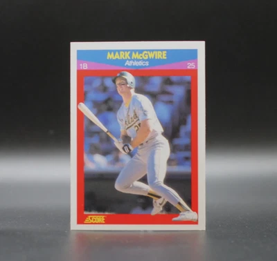 1990 Score Top 100 Superstars MARK McGWIRE Card #25 Oakland Athletics - Image 1 of 2