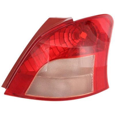 Lanterna traseira de halogênio para Toyota Yaris Hatchback 2007-2008 direita transparente e lente vermelha - Imagem 1 de 4