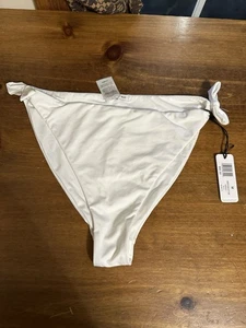 We Wore What Damen Amber Bikini Badeanzug Unterteil Weiß Größe Medium Strand - Bild 1 von 5