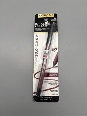L'Oréal Paris Infallible Pro-Last Waterproof pencil eyeliner 830 Burgundy - Image 1 of 2