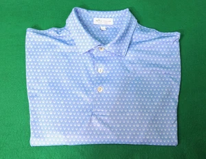 PETER MILLAR Skulls print Golf / Country Club men's golf shirt polo sz L large - Picture 1 of 7