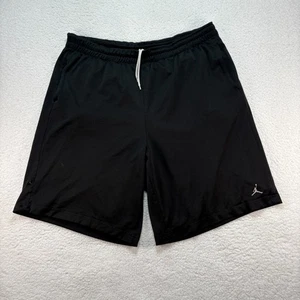 Jordan Men's 3XL Black Shorts Athletic Logo Drawstring Loose Fit - Flaw - Picture 1 of 12