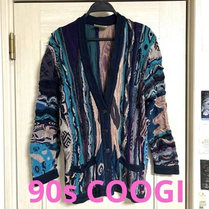 Cárdigan tejido COOGI 3D talla S multicolor hecho en Australia para hombre de Japón - Imagen 1 de 12