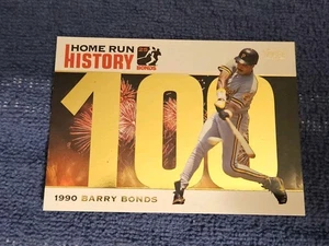 Barry Bonds 2005 Topps historia de jonrones inserción dorada BB100 - Imagen 1 de 2