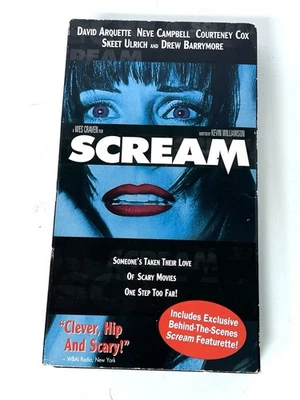 Scream VHS 1997 Courteney Cox Edition Wes Craven Neve Campbell Horror Classic Foto 1 de 3