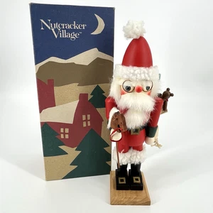 Nutcracker Village Christmas Santa Vintage 1994 Bag of Toys Box Decoration 12" - Picture 1 of 10