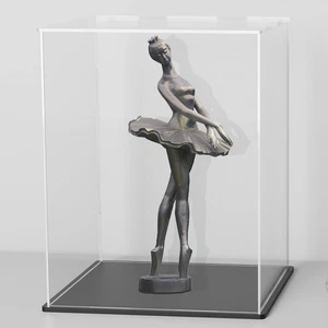 Acrylic Display Case, 6x6x7.8 Inch Rectangle, Clear Acrylic Boxes with Matte ... - Picture 1 of 7