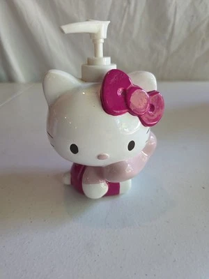 Cubo dispensador de jabón loción vintage Hello Kitty rosa con arco 16.  2011 Foto 1 de 4