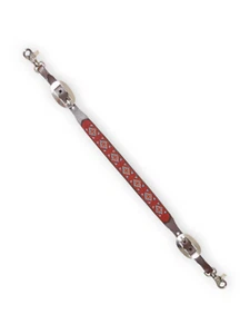 Cashel Turquoise and Rust Beaded Wither Strap - Picture 1 of 1