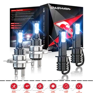 For Nissan Pathfinder 2001-2004 6000K LED Headlight + Fog Lights Bulbs Combo 4pc - Foto 1 di 12