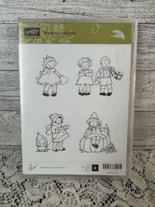 Stampin' Up! Greeting Card Kids Rubber Stamp Set Holidays and Everyday Adorable - Picture 1 of 2