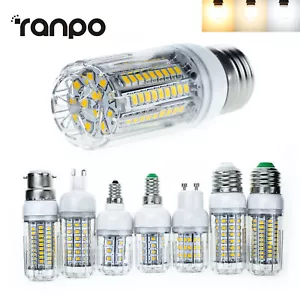 2835 SMD LED Corn Light E14 E27 G9 GU10 B22 5W 6W 9W 12W 15W Lamp Bulb 220V 240V - Picture 1 of 15