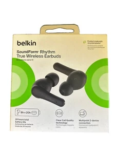 Auricolari InEar Belkin SoundForm Rhythm True Wireless Bluetooth neri nuovi sigillati - Foto 1 di 8