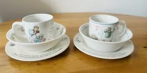 Wedgwood / Royal Albert Peter Rabbit Beatrix Potter Tea Set X2 6 Pieces - Picture 1 of 2