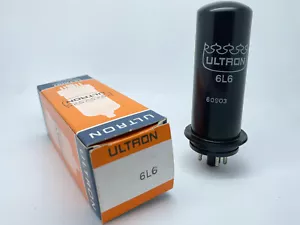 1 x NOS Ultron 6L6 - 6L6G Prueba FUERTE @ 97% Metal Hecho en EE. UU. Tubo Pentode de Vacío - Imagen 1 de 7