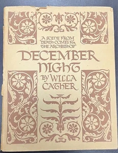 Willa Cather / December Night A Scene from Death Comes for the Archbishop 1st ed - Picture 1 of 6