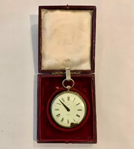 Antiker silberner Taschenschrittzähler von Payne & Co. mit Etui, gestempelt London 1852 - Bild 1 von 12