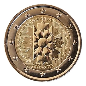 Sondermünzen Frankreich: 2 Euro Münze 2018 Kornblume Sondermünze - Bild 1 von 1