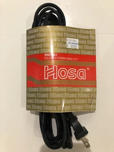 Cavo di alimentazione CA 8' Hosa PWP-461 / Polerizzato a 2 poli NUOVO - Foto 1 di 2