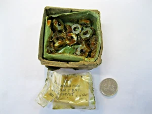 4 x Vintage 1/4" BSF Hex Steel Half Lock Nuts. Vintage. A16Y/ET - Instruments - Picture 1 of 4