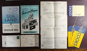1954 Thos. Cook & Son Travel Ephemera Collection - Leicester Travel Agency - Picture 1 of 3