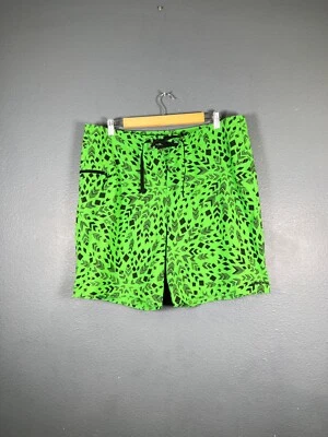 Patagonia Swim Trunks Wavefarer No Liner Board Shorts Mens 38 Green Geometric - Image 1 of 4