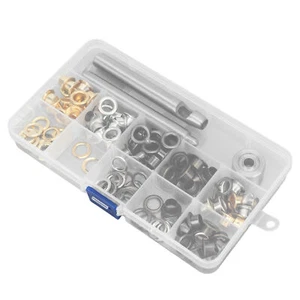 Complete 8mm Eyelet Set Metal Rust-Resistant Easy to Install - Picture 1 of 18